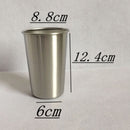 Stainless Steel Beer Mug Single Layer Drink Milk Jug Cup 500ml SNZ