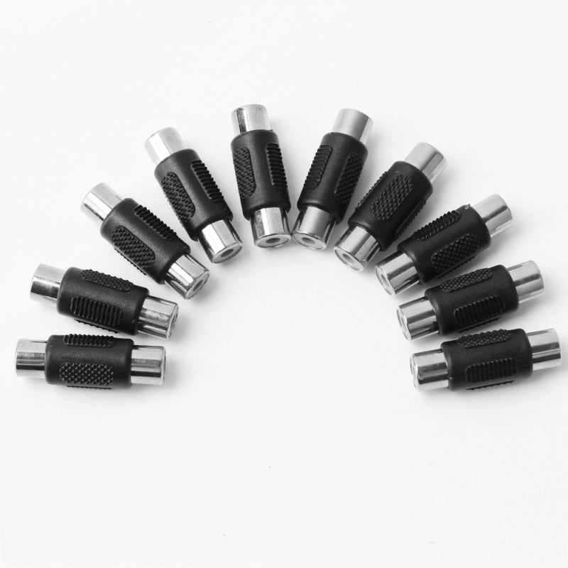10x NEW RCA Female to Female Adapters Couplers Cable Male Joiners Gender Changer