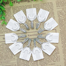 12Pcs House Wall Door Plastic Metal Self-adhesive Sticky Hook Hanger Holder ITT