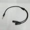 3.5mm AUX Audio Mic Splitter Cable Earphone Headphone Adapt 1 Male To 2 Female