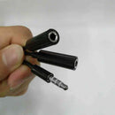 3.5mm AUX Audio Mic Splitter Cable Earphone Headphone Adapt 1 Male To 2 Female