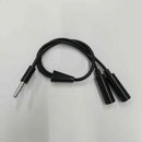 3.5mm AUX Audio Mic Splitter Cable Earphone Headphone Adapt 1 Male To 2 Female