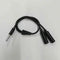 3.5mm AUX Audio Mic Splitter Cable Earphone Headphone Adapt 1 Male To 2 Female
