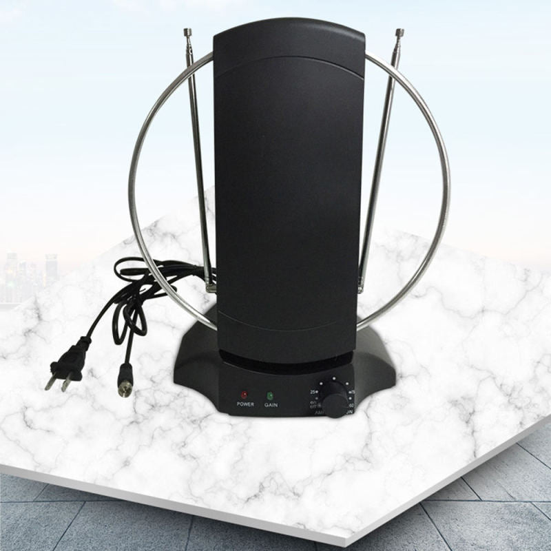 50 Mile Indoor TV Antenna Signal Amplifier Booster Digital TV 1080P ULU JIQ