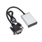 VGA Male To HDMI Output 1080P HD + Audio TV HDTV Video Cable Converter KTE