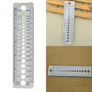 1 x Plastic Knitting Needle Size Gauge Ruler - Inches/CM Accessories Tools PPX