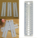 1 x Plastic Knitting Needle Size Gauge Ruler - Inches/CM Accessories Tools PPX