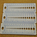 1 x Plastic Knitting Needle Size Gauge Ruler - Inches/CM Accessories Tools PPX