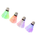 Dark Night Colorful LED Badminton Shuttlecocks Lighting Feather Sport Badm JTZ