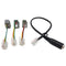 RJ9 4P4C Male to 3.5mm Female Headset Audio Phone Converter Adapter Cable Wire W