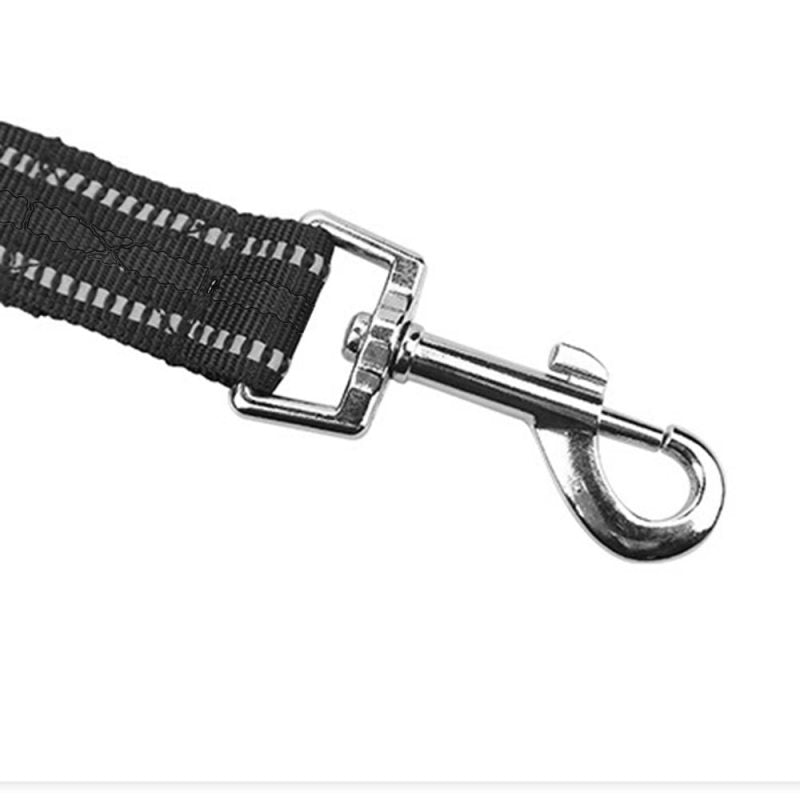 2x Strong Nylon Dog Pet Lead Leash With Clip For Collar Harness Black Webbing sa