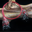 10Pc 50cm Fishing Trace Wire Lure Stainless Steel Wire Leader Fishing Line LHX