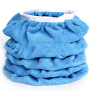 8PCS 9-10'' Blue Plush Soft Car Polishing Waxing Bonnet Buffing Sleeve RIA