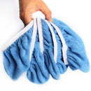 8PCS 9-10'' Blue Plush Soft Car Polishing Waxing Bonnet Buffing Sleeve RIA