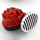 2pcs 12V Car Truck Motorcycle Electric Driven RED Air Raid Siren Horn Alar XNK