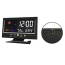 Alarm Clock LED Color Display Digital Voice Control Snooze Calendar Weather vb