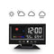Alarm Clock LED Color Display Digital Voice Control Snooze Calendar Weather vb