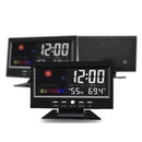 Alarm Clock LED Color Display Digital Voice Control Snooze Calendar Weather vb