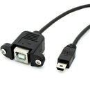 Mini USB 5 Pin Male To USB 2.0 Male Converter OTG Adapter Lead Data Cab QIY DQF