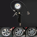 Car Truck Auto Motor Tyre Tire Air Pressure Gauge Meter Tester Tool Black DDV