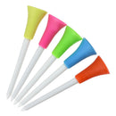 20x Golf Tees 83mm bunt gemischt Plastik Gummi Top Tee Golftees Ballmarker Set