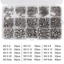 Machine Screw And Nut Kit 480 Pcs M3 M4 M5 Button Socket Head Cap Bolts  vc