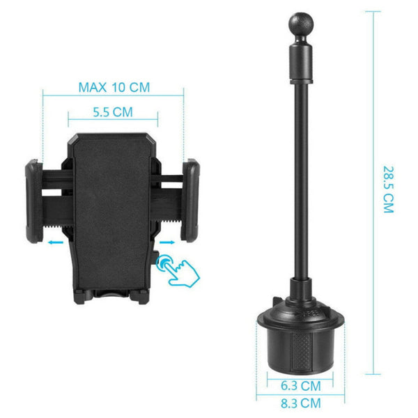 Generic Long Hose Rotatable Car Cup Holder Cell Phone Holder 360 Degree Ro ITZ