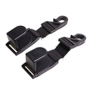 2pcs Black Vehicle Hanger Convenient Car Seat Holder Hook Bag Coat TZD