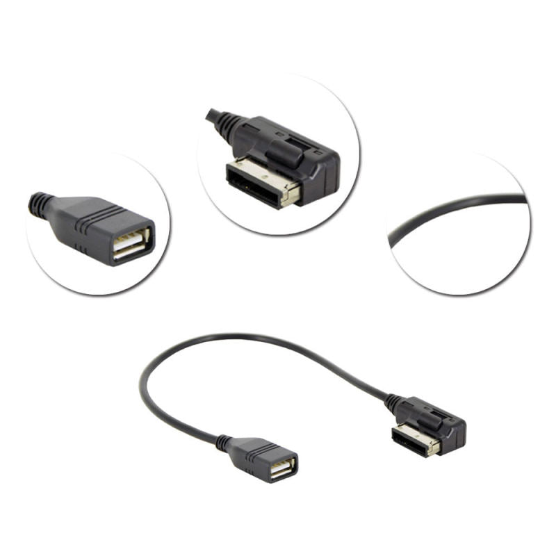 Car USB Cable Adapter Extension Cord MDI MMI AMI USB For for AUDI A3/A4/A5 TMN