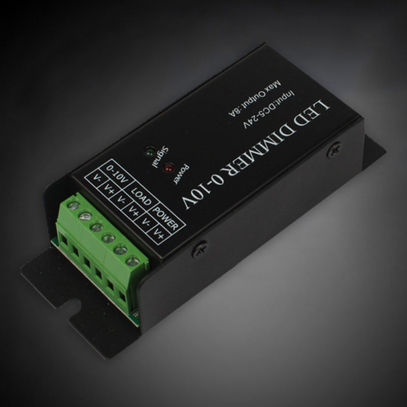 Single Channel 8A Constant Voltage 0-10V Dimmer Plastic + Metal Durable fgd UJS
