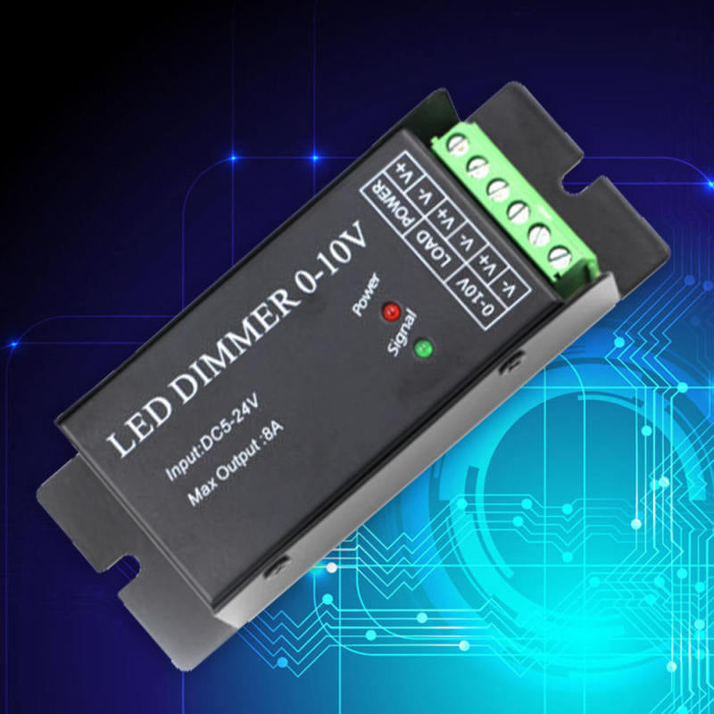 Single Channel 8A Constant Voltage 0-10V Dimmer Plastic + Metal Durable fgd UJS