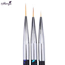 3pcs Nylon Fiber Hair Artist Paint Brush Thin Hook Line Drawing Pen Arti FFB
