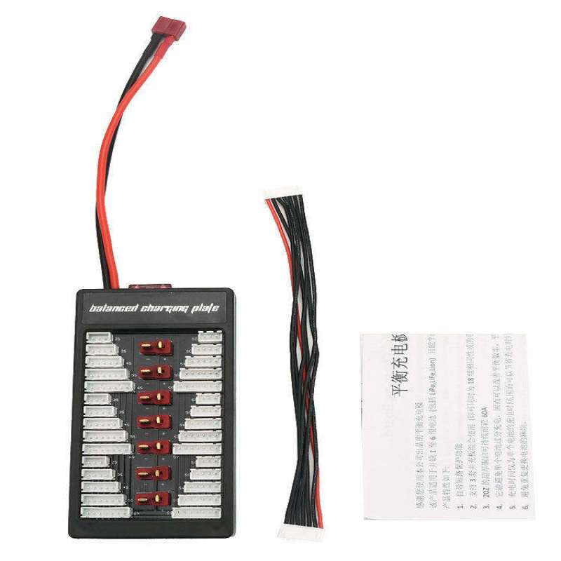 XT60/T Plug Lipo Charging Board Parallel 6 in1 Battery Charger Plate for B6 B6AC