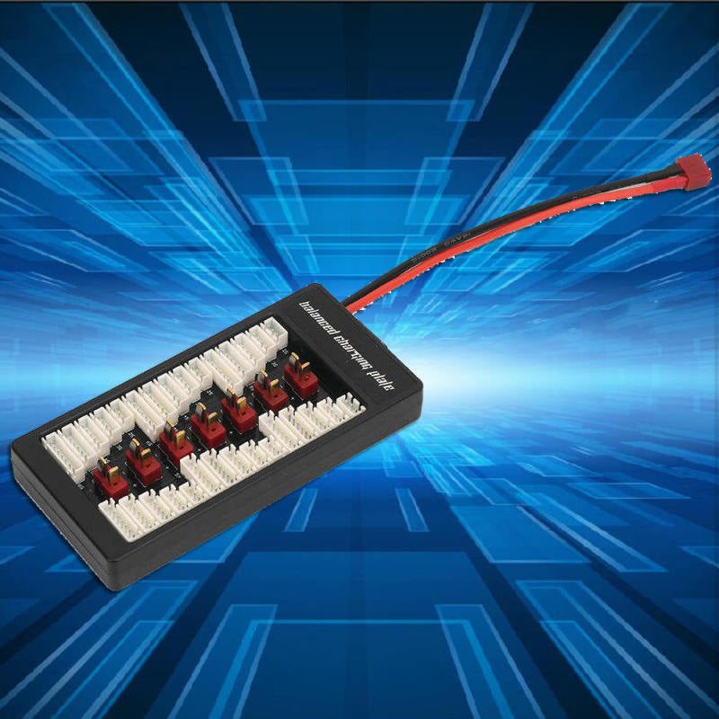 XT60/T Plug Lipo Charging Board Parallel 6 in1 Battery Charger Plate for B6 B6AC