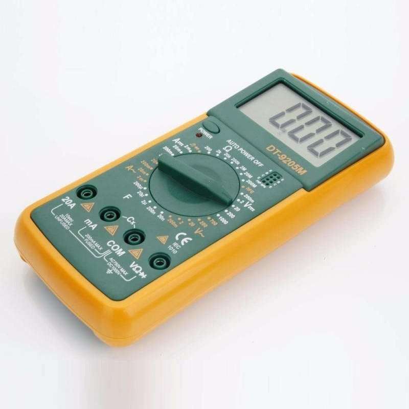 DT9205M LCD Digital Multimeter Voltmeter Ohmmeter Ammeter Capacitance Te ZET