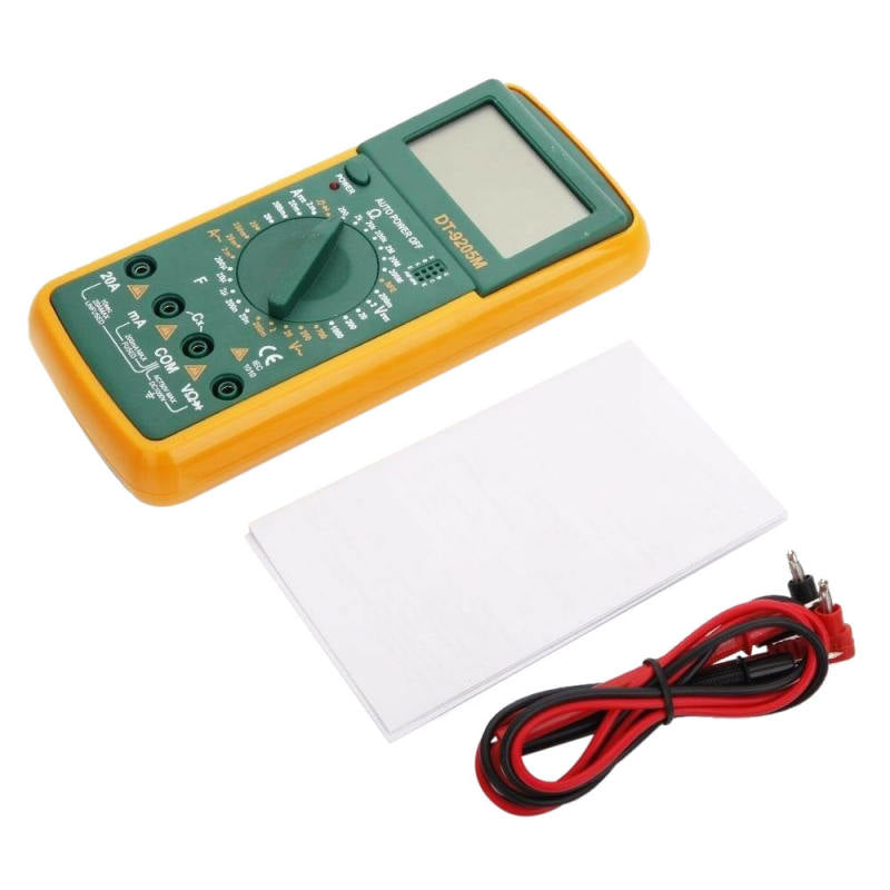 DT9205M LCD Digital Multimeter Voltmeter Ohmmeter Ammeter Capacitance Te ZET