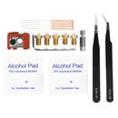 E3DV6 Silicone Heat Block 0.2-0.8mm Nozzle Cleaning Drill Tweezers Wren VXH NWV