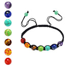 7 Chakra Healing Balance Beaded Bracelet Natural Stone Yoga Reiki Prayer  QJC