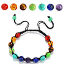 7 Chakra Healing Balance Beaded Bracelet Natural Stone Yoga Reiki Prayer  QJC