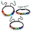 7 Chakra Healing Balance Beaded Bracelet Natural Stone Yoga Reiki Prayer  QJC
