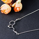 Fashion Creative Molecular Structure Pendant Necklace Jewelry Science Wome Mf
