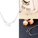 Fashion Creative Molecular Structure Pendant Necklace Jewelry Science Wome Mf