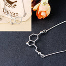 Fashion Creative Molecular Structure Pendant Necklace Jewelry Science ZNB