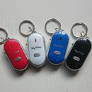 Cool LED Anti-Lost Key Finder Locator Keychain Whistle Beep Sound Control Torch