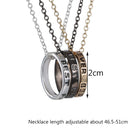 2 Sets Best Friend Forever Friendship 3-Piece Alloy Ring Pendant Neckla UEK