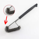 18'' BBQ Grill Brush Stainless Steel Barbecue Cleaning Tool Woven Wire Kit RKA