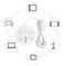3 USB 2A Smart Fast Charging White Desktop Wall Removable Round Head Board PBJ