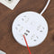 3 USB 2A Smart Fast Charging White Desktop Wall Removable Round Head Board PBJ