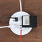 3USB 2A Intelligent Fast Charging Wwhite Desktop Wall Movable Round Head HGO