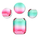 Multi-Color Non-natural 10x8mm Watermelon Tourmaline Emerald Jewelry Decor PFL
